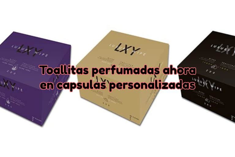Toallitas perfumadas en cápsulas personalizadas