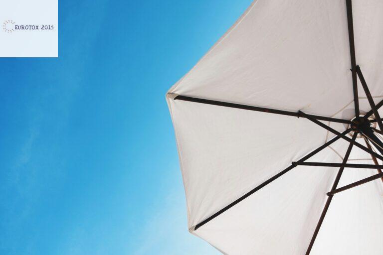 white patio umbrella