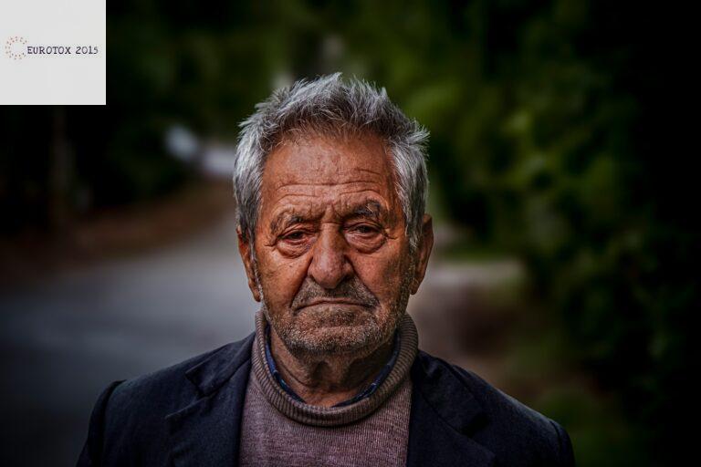 a man with a serious look on his face