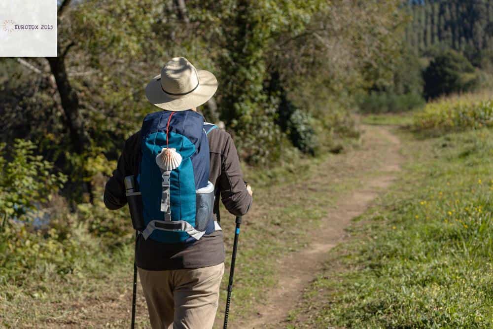 persona caminando por el camino